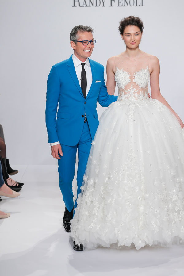 randy blue bridal gown